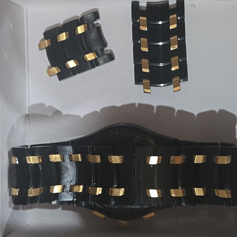 Wittnauer Swiss Chronograph G15 Watch | Black & Gold | New in Box - Picture 2 of 7